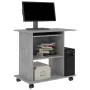 Computertisch aus betongrauem Sperrholz, 80 x 50 x 75 cm von vidaXL, Schreibtische - Ref: Foro24-802898, Preis: 71,97 €, Raba...