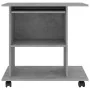 Computertisch aus betongrauem Sperrholz, 80 x 50 x 75 cm von vidaXL, Schreibtische - Ref: Foro24-802898, Preis: 71,97 €, Raba...