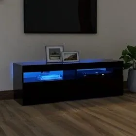 Mueble de TV con luces LED negro 120x35x40 cm de vidaXL, Muebles TV - Ref: Foro24-804374, Precio: 81,69 €, Descuento: %