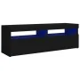 TV-Schrank mit LED-Leuchten schwarz 120x35x40 cm von vidaXL, TV-Möbel - Ref: Foro24-804374, Preis: 81,69 €, Rabatt: %