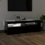 TV-Schrank mit LED-Leuchten schwarz 120x35x40 cm von vidaXL, TV-Möbel - Ref: Foro24-804374, Preis: 81,69 €, Rabatt: %