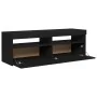 TV-Schrank mit LED-Leuchten schwarz 120x35x40 cm von vidaXL, TV-Möbel - Ref: Foro24-804374, Preis: 81,69 €, Rabatt: %