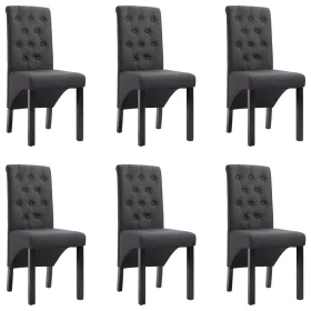 Dining chairs 6 units dark gray fabric by vidaXL, dining chairs - Ref: Foro24-276966, Price: 577,29 €, Discount: %