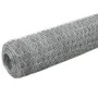 Alambrada de gallinero acero galvanizado plateado 25x1,5 m de vidaXL, Paneles de vallas - Ref: Foro24-143325, Precio: 58,44 €...