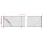 Wire fence with anthracite gray flange 1.1x10 m by vidaXL, fence panels - Ref: Foro24-153986, Price: 75,83 €, Discount: %
