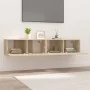 TV-Möbel, 2 Stück, Holzwerkstoff, Sonoma-Eiche, 80 x 30 x 30 cm von vidaXL, TV-Möbel - Ref: Foro24-804538, Preis: 76,07 €, Ra...