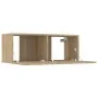 TV-Möbel, 2 Stück, Holzwerkstoff, Sonoma-Eiche, 80 x 30 x 30 cm von vidaXL, TV-Möbel - Ref: Foro24-804538, Preis: 76,07 €, Ra...