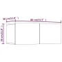 TV-Möbel, 2 Stück, Holzwerkstoff, Sonoma-Eiche, 80 x 30 x 30 cm von vidaXL, TV-Möbel - Ref: Foro24-804538, Preis: 76,07 €, Ra...