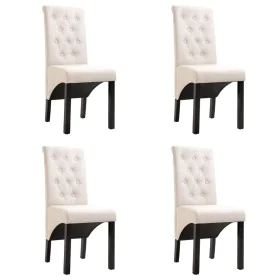 Dining chairs 4 units cream fabric by vidaXL, dining chairs - Ref: Foro24-276967, Price: 376,46 €, Discount: %