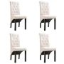 Dining chairs 4 units cream fabric by vidaXL, dining chairs - Ref: Foro24-276967, Price: 383,49 €, Discount: %