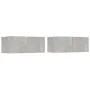 TV furniture 2 pcs engineered wood gray concrete 80x30x30 cm by vidaXL, TV Furniture - Ref: Foro24-804539, Price: 76,42 €, Di...