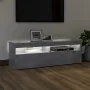 TV stand with LED lights in concrete gray, 120x35x40 cm by vidaXL, TV Furniture - Ref: Foro24-804377, Price: 73,48 €, Discoun...