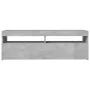 TV stand with LED lights in concrete gray, 120x35x40 cm by vidaXL, TV Furniture - Ref: Foro24-804377, Price: 73,48 €, Discoun...