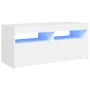 TV-Möbel mit LED-Leuchten Weiß 90x35x40 cm von vidaXL, TV-Möbel - Ref: Foro24-804382, Preis: 59,73 €, Rabatt: %