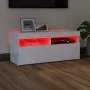 Mueble de TV con luces LED blanco 90x35x40 cm de vidaXL, Muebles TV - Ref: Foro24-804382, Precio: 59,73 €, Descuento: %