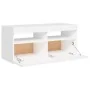 TV-Möbel mit LED-Leuchten Weiß 90x35x40 cm von vidaXL, TV-Möbel - Ref: Foro24-804382, Preis: 59,73 €, Rabatt: %