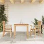 Garten-Essgruppe 3-teilig aus massivem Teakholz von vidaXL, Gartensets - Ref: Foro24-3155759, Preis: 390,85 €, Rabatt: %