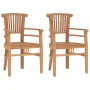 Garten-Essgruppe 3-teilig aus massivem Teakholz von vidaXL, Gartensets - Ref: Foro24-3155759, Preis: 390,85 €, Rabatt: %