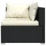 Set de muebles de jardín 4 pzas y cojines ratán sintético negro by vidaXL, Garden sets - Ref: Foro24-3101423, Price: 406,62 €...