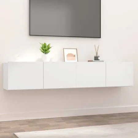 TV-Möbel 2-tlg. Holzwerkstoff weiß 80x30x30 cm von vidaXL, TV-Möbel - Ref: Foro24-804535, Preis: 106,04 €, Rabatt: %