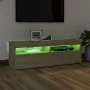TV-Schrank mit LED-Leuchten Sonoma-Eiche 120x35x40 cm von vidaXL, TV-Möbel - Ref: Foro24-804376, Preis: 79,03 €, Rabatt: %