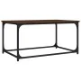 Couchtisch aus braunem Eichenholz und Eisen, 80 x 50 x 40 cm von vidaXL, Couchtisch - Ref: Foro24-823296, Preis: 41,82 €, Rab...