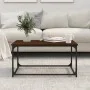 Couchtisch aus braunem Eichenholz und Eisen, 80 x 50 x 40 cm von vidaXL, Couchtisch - Ref: Foro24-823296, Preis: 41,82 €, Rab...