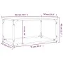 Couchtisch aus braunem Eichenholz und Eisen, 80 x 50 x 40 cm von vidaXL, Couchtisch - Ref: Foro24-823296, Preis: 41,82 €, Rab...