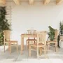 Juego de comedor para jardín 5 piezas madera maciza de teca de vidaXL, Conjuntos de jardín - Ref: Foro24-3155766, Precio: 604...