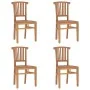 Juego de comedor para jardín 5 piezas madera maciza de teca de vidaXL, Conjuntos de jardín - Ref: Foro24-3155766, Precio: 604...