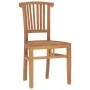 Juego de comedor para jardín 5 piezas madera maciza de teca de vidaXL, Conjuntos de jardín - Ref: Foro24-3155766, Precio: 604...