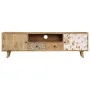Mueble de TV de madera maciza de mango 140x30x40 cm de vidaXL, Muebles TV - Ref: Foro24-249856, Precio: 297,51 €, Descuento: %