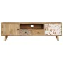 TV-Schrank aus massivem Mangoholz, 140 x 30 x 40 cm von vidaXL, TV-Möbel - Ref: Foro24-249856, Preis: 297,51 €, Rabatt: %