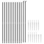 Wire fence with anchor spikes anthracite gray 1.6x25 m by vidaXL, fence panels - Ref: Foro24-153980, Price: 298,92 €, Discoun...