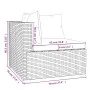 4-teiliges Gartenmöbel-Set und schwarze synthetische Rattankissen von vidaXL, Gartensets - Ref: Foro24-3101424, Preis: 442,75...