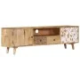 Mueble de TV de madera maciza de mango 140x30x40 cm de vidaXL, Muebles TV - Ref: Foro24-249856, Precio: 297,51 €, Descuento: %