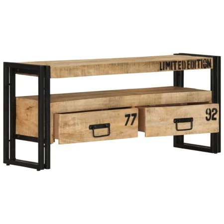 Mueble de TV de madera maciza de mango 100x30x45 cm de vidaXL, Muebles TV - Ref: Foro24-249858, Precio: 185,14 €, Descuento: %