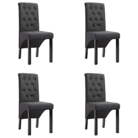 Esszimmerstühle 4 Einheiten aus dunkelgrauem Stoff von vidaXL, Essstühle - Ref: Foro24-276965, Preis: 386,44 €, Rabatt: %