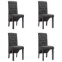 Sillas de comedor 4 unidades tela gris oscuro de vidaXL, Sillas de comedor - Ref: Foro24-276965, Precio: 386,40 €, Descuento: %