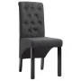 Sillas de comedor 4 unidades tela gris oscuro de vidaXL, Sillas de comedor - Ref: Foro24-276965, Precio: 386,40 €, Descuento: %