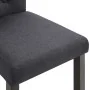 Sillas de comedor 4 unidades tela gris oscuro de vidaXL, Sillas de comedor - Ref: Foro24-276965, Precio: 386,40 €, Descuento: %