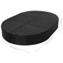 Gartenliege mit Kissen aus schwarzem synthetischem Rattan von vidaXL, Betten im Freien - Ref: Foro24-42940, Preis: 301,90 €, ...
