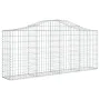 Gabionenkörbe 5 Stück bogenförmiges Eisen 200x30x80/100 cm von vidaXL, Töpfe und Pflanzgefäße - Ref: Foro24-3145412, Preis: 3...
