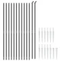Wire fence with anchor spikes anthracite gray 1.8x25 m by vidaXL, fence panels - Ref: Foro24-153981, Price: 338,70 €, Discoun...