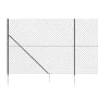 Drahtzaun mit Ankerspitzen anthrazitgrau 1,8x25 m von vidaXL, Zaunpaneele - Ref: Foro24-153981, Preis: 338,70 €, Rabatt: %