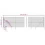Drahtzaun mit Ankerspitzen anthrazitgrau 1,8x25 m von vidaXL, Zaunpaneele - Ref: Foro24-153981, Preis: 338,70 €, Rabatt: %