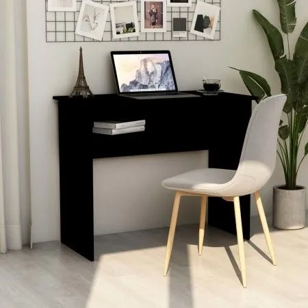 Escritorio de madera contrachapada negro 90x50x74 cm de vidaXL, Escritorios - Ref: Foro24-801171, Precio: 63,92 €, Descuento: %