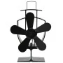 Wärmebetriebener Ofenventilator mit 5 Flügeln, Schwarz von vidaXL, Holzbefeuerte Kaminventilatoren - Ref: Foro24-51238, Preis...
