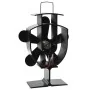 Wärmebetriebener Ofenventilator mit 5 Flügeln, Schwarz von vidaXL, Holzbefeuerte Kaminventilatoren - Ref: Foro24-51238, Preis...