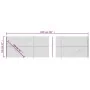 Wire fence with anthracite gray flange 1.6x10 m by vidaXL, fence panels - Ref: Foro24-153988, Price: 94,40 €, Discount: %